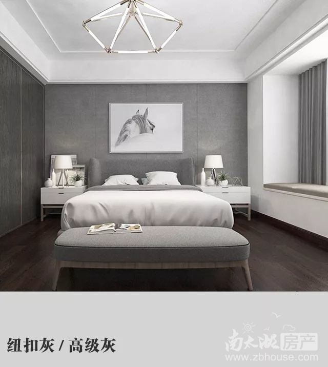 "高级灰"在调色的时候尤为严格,灰色不能过,只要一点点就足够把空间