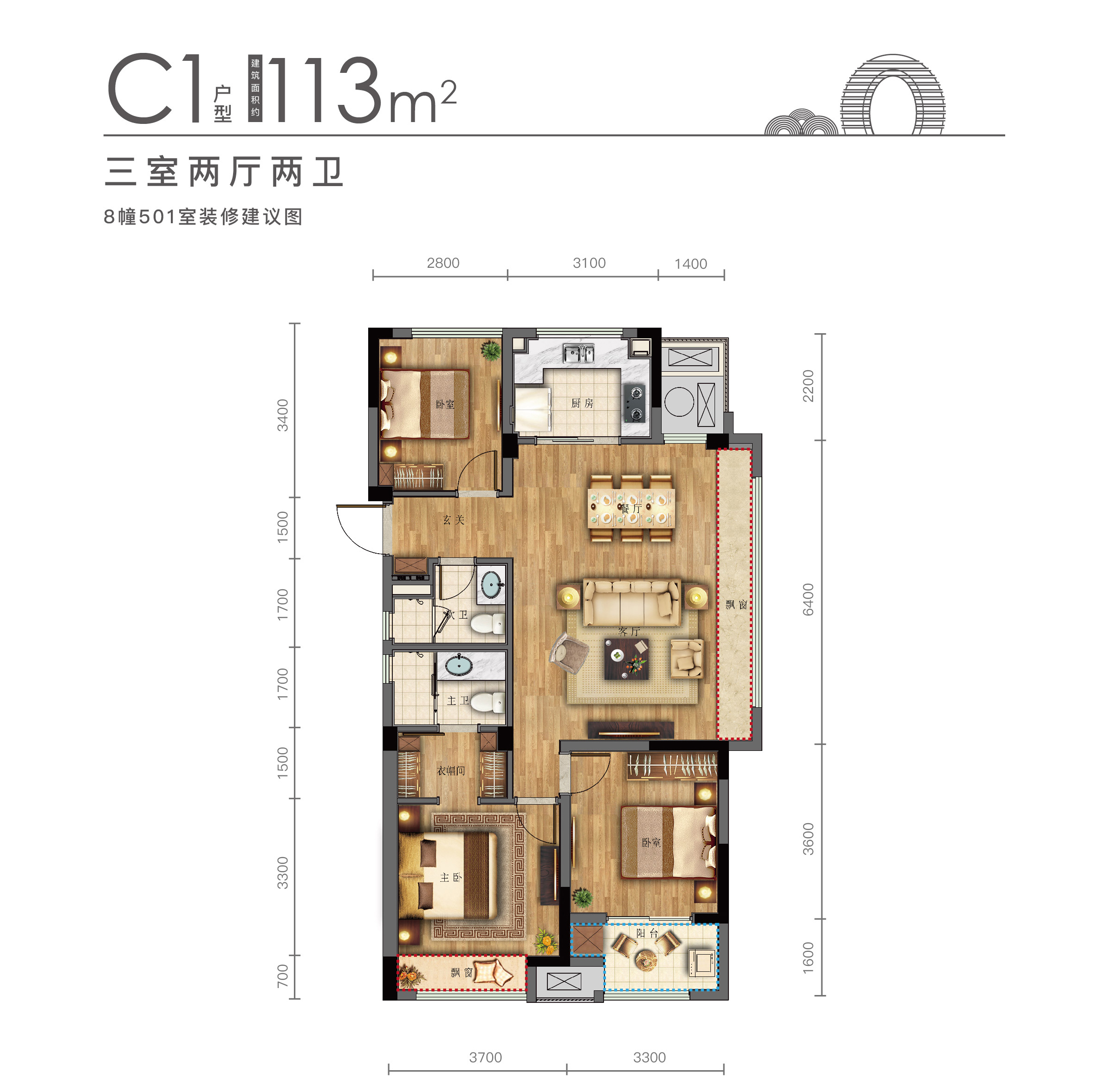融创·太湖印户型图_南太湖