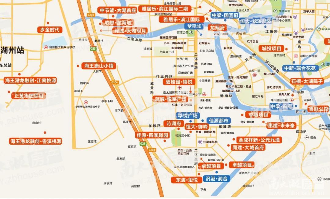 湖州房产资讯 湖州楼市 资讯详情页 3 (凤凰及老城区 项目分布) 凤凰