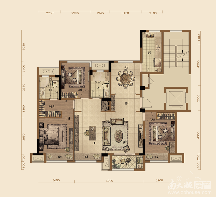 大家·仁皇府(樂山)戶型圖