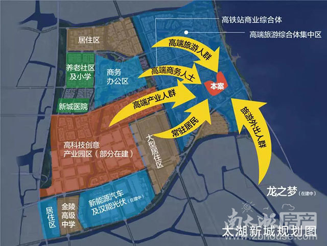 太湖新城规划图